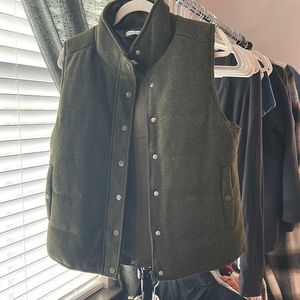 Olive Green Wool Vest